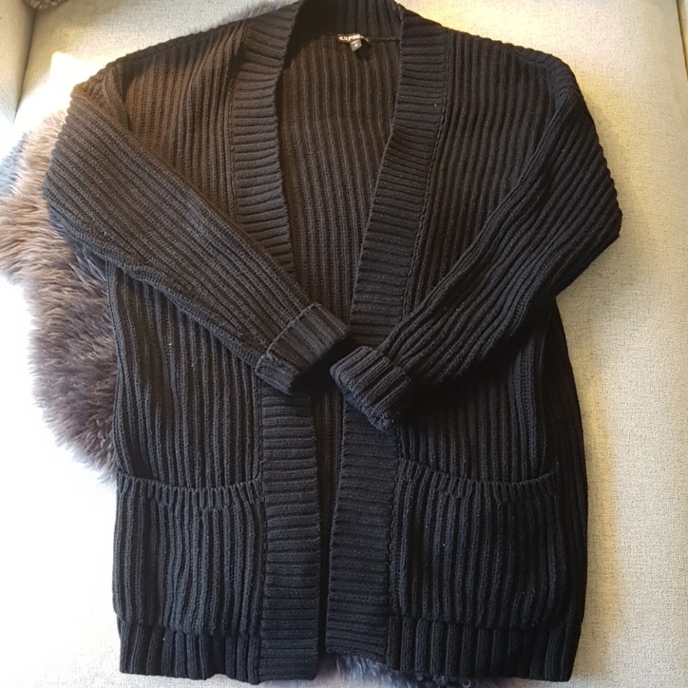 Long black cardigan - Picture 2 of 7